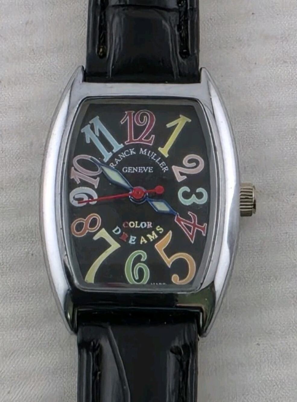 Franck Muller Color Dreams Geneve 8000 SC J Leather Band Runs See Description
